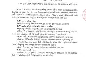THƯ MỜI THẨM ĐỊNH GIÁ XE Ô TÔ CỨU THƯƠNG PHỤC VỤ BỆNH NHÂN