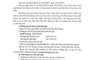 THƯ MỜI CHÀO GIÁ CÁC LOẠI CHỈ KHÂU DÙNG TRONG PHẪU THUẬT, THỦ THUẬT