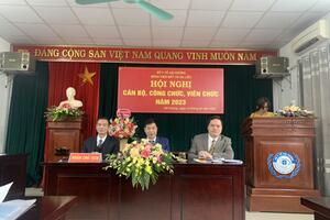HỘI NGHỊ CÁN BỘ, CÔNG CHỨC, VIÊN CHỨC BỆNH VIỆN MẮT VÀ DA LIỄU HẢI DƯƠNG