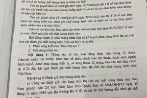 KẾ HOẠCH TỰ KIỂM TRA VÀ KẾT QUẢ TỰ KIỂM TRA ĐÁNH GIÁ CHẤT LƯỢNG BỆNH VIỆN NĂM 2022