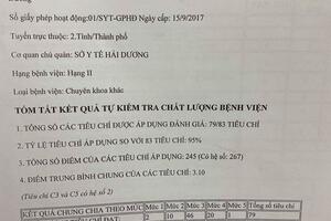 BÁO CÁO TỰ KIỂM TRA, ĐÁNH GIÁ CHẤT LƯỢNG BỆNH VIỆN 6 THÁNG NĂM 2021